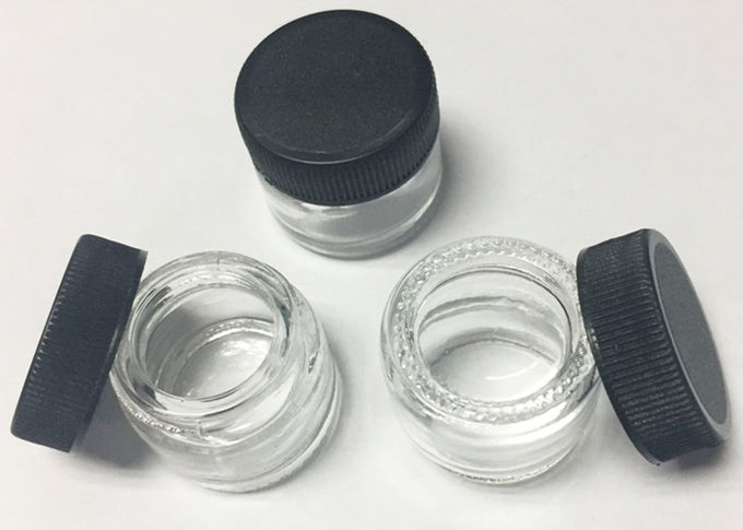 Glasgefäße 5ml 6ml 9ml, Plastikdeckel-Glaskonzentrat-Behälter-Klecks-Glas
