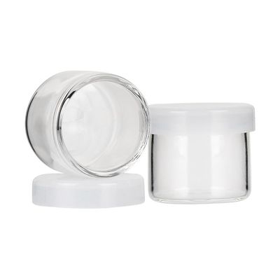 Lebensmittelechte Dampf-Accessoires 6ml Glas-Konzentrat-Kräuterbehälter Wachs-Dab-Glas