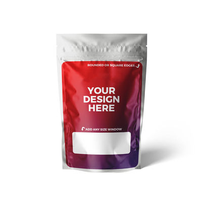 Custom Printing Logo Aluminiumfolie Kunststoff-Wärmesiegel Drei Seiten Siegel Mylar-Tasche