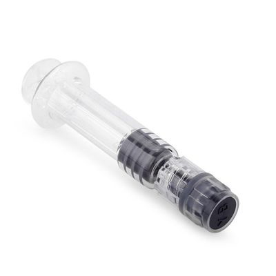 Klarfarbiges Glas Luer Lock Spritze 1 ml für die Rohs-Zertifizierung für dickes Öl