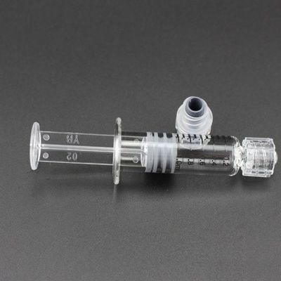 Luer-Verschluss Luer-Kopf-Glasinjektor Spritze 1ml Galss transparent mit Maß-Kennzeichen