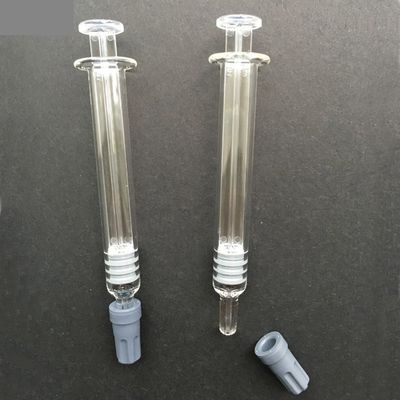 Kapazität der Luer-Verschluss-Glasspritzen-1ml mit Maß-transparenter Farbe