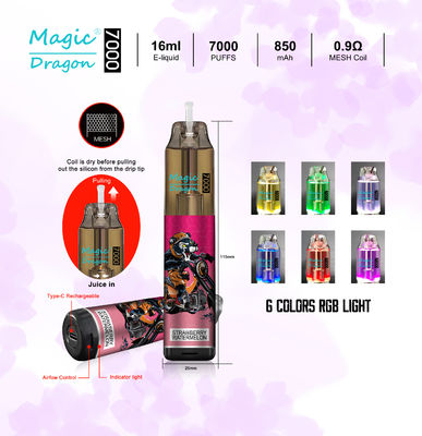 Elektronische Zigarette Saudi-Arabien Großhandel Fabrikpreis Einweg-Vape-Stift 7000Puffs