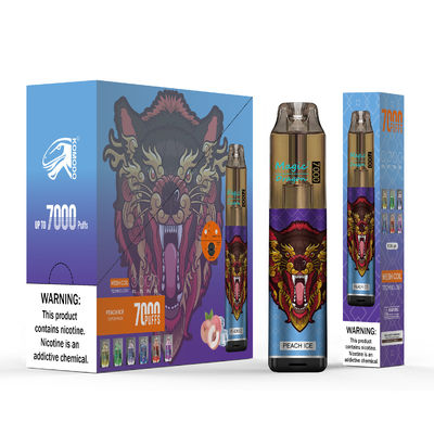Einweg-Vape-Kit 7000 Puffs Vape-Stift stilvoller wiederaufladbarer E-Zigarette Fruchtgeschmacks-Vape
