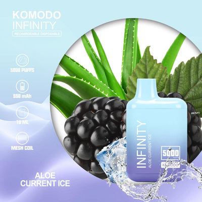 Großhandel Vape E-Zigarette Komodo Infinity 5000 Puffs Einweg-Vape Pod