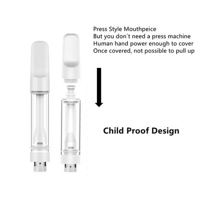 Vollkeramische Einweg-Vape-Kartusche Dicke Öl 0, 5 ml 1 ml Keramik-Spule-Kartusche