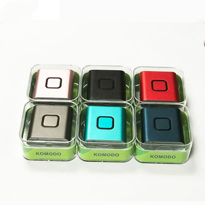 Benutzerdefiniertes Logo Komodo Vmod II Vape Stater Kit von 900mAh Vorwärmbox Mod Batterie 6 Farben