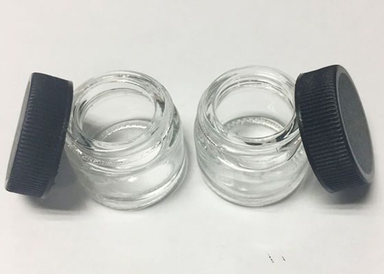 Gesundes CBD Wachs 5 ml Glasglas, schwarzes Glasglas, nicht anhaftend für Dampf