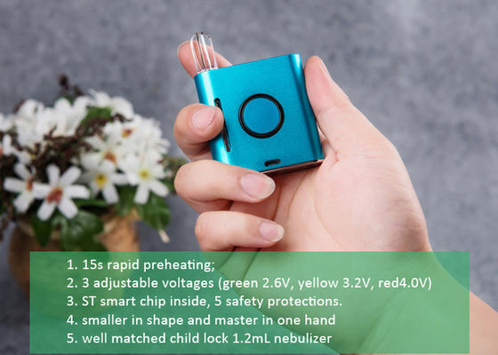 Verstellbare Vape-Batterie 900mAh, Hot Box Mod Batterien mit Vorwärmfunktion