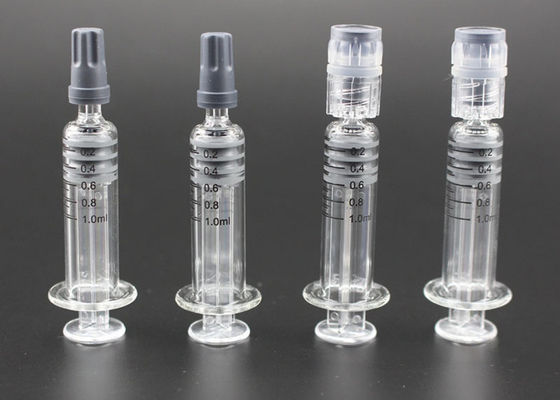 Kleiner Kopf-Glasspritze der Dampf-Zusatz-1ml für CBD-Öl-Patrone