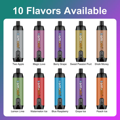 Disposable E-cigarette 26K Puffs DTL Vaping LCD Screen 20 Flavors Rechargeable