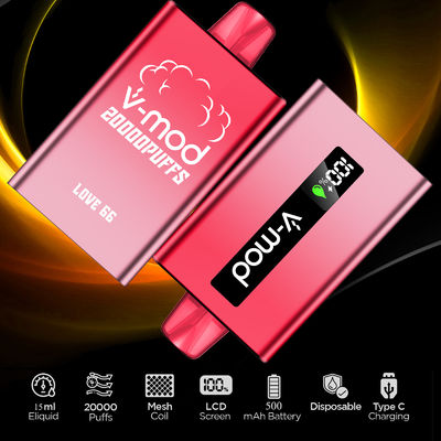V-mod 20000 Puffs Disposable E-Cigarette Mesh Coil Wholesale Vape Box