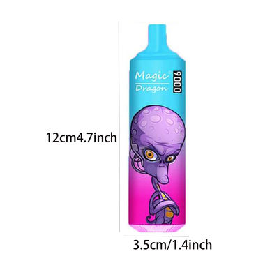 Original Komod 9000 Puffs Einweg-Vape-Stift Großhandel Wiederaufladeballe Batterie-Vape-Vaporizer