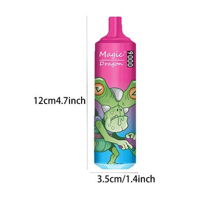 Cool Design Wiederaufladbare Vorgefüllte RandM Tornado 9000 Puffs Vape Pen 18ML E Flüssigkeit