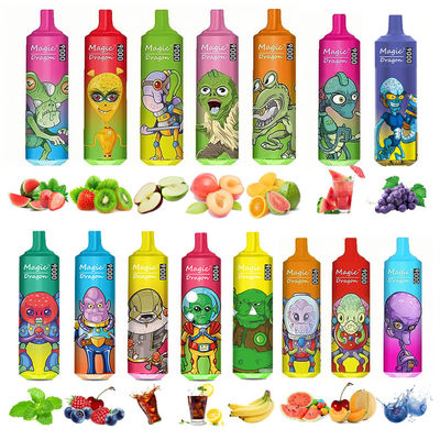 Cool Design Wiederaufladbare Vorgefüllte RandM Tornado 9000 Puffs Vape Pen 18ML E Flüssigkeit