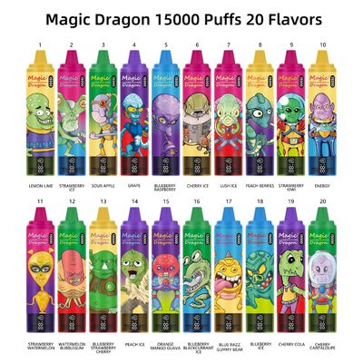 Komodo Magic Dragon 15000 Puffs Disposable LCD Screen 20 Flavors