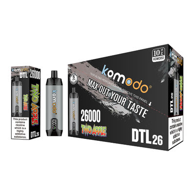 Komodo Disposable 26000 Puffs DTL Vaping with LCD Screen Rechargeable