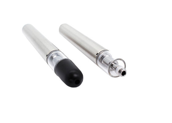 Schwarz / Silber / Weiß CBD Rauchstift 0,4A Batterie mit Pyrex-Glasmaterial