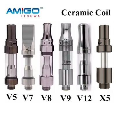 Original Amigo Liberty X5 Vape Vaporizer Pen Kartusche 0,5ml 1ml Pyrex Tank Spule Zerstäuber