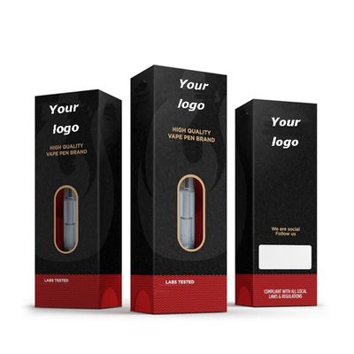 Kundengebundener Verpackungs-Kasten Vape-Patronen-Kasten-Logo-Druck für starken Öl-Zerstäuber
