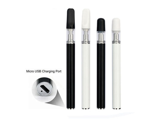 0.5ml Glas-Vaporizerpatrone Wiederaufladbar 350mAh Batterie Keramik Einweg-Vape-Stift